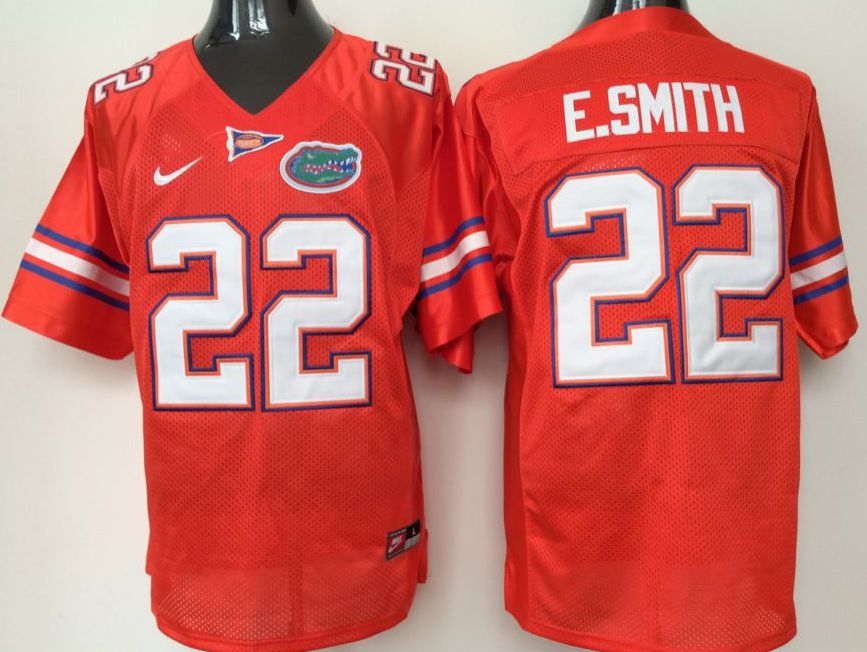 Men Florida Gators #22 E.Smith Orange Nike 2025 NCAA Jersey->ncaa teams->NCAA Jersey